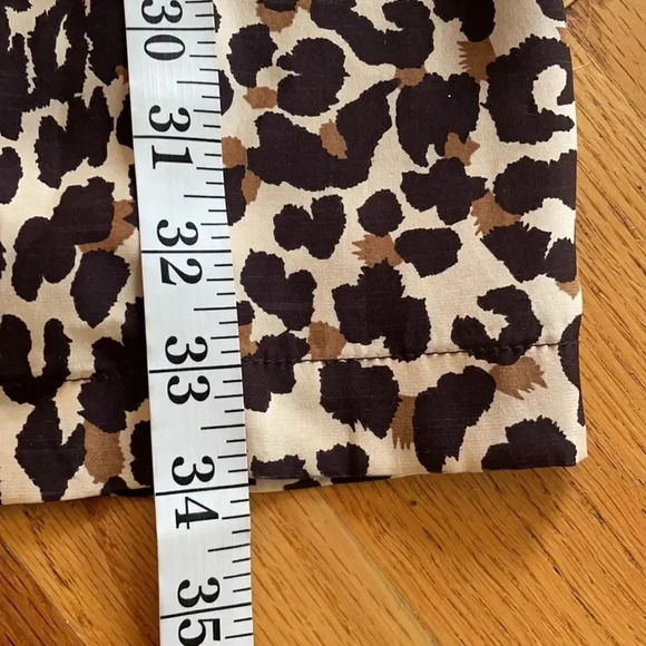 Steven Alan silk sleeveless dress Cheetah print Cream tan brown Size 0 - Picture 6 of 13